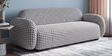 Royale Contemporary Houndstooth 3 Seater  Polyester Upholstered Sofa In Geometric Pattern