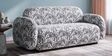 Royale Safari Sketch 2 Seater Sofa In Black Colour