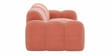Royale Teak Wood Upholstered Sofa In Light Pink Colour Royale Teak Wood Upholstered Sofa In Light Pink Colour