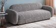Royale Urban Maze 3 Seater  Polyester Upholstered Sofa In Optical Art Pattern
