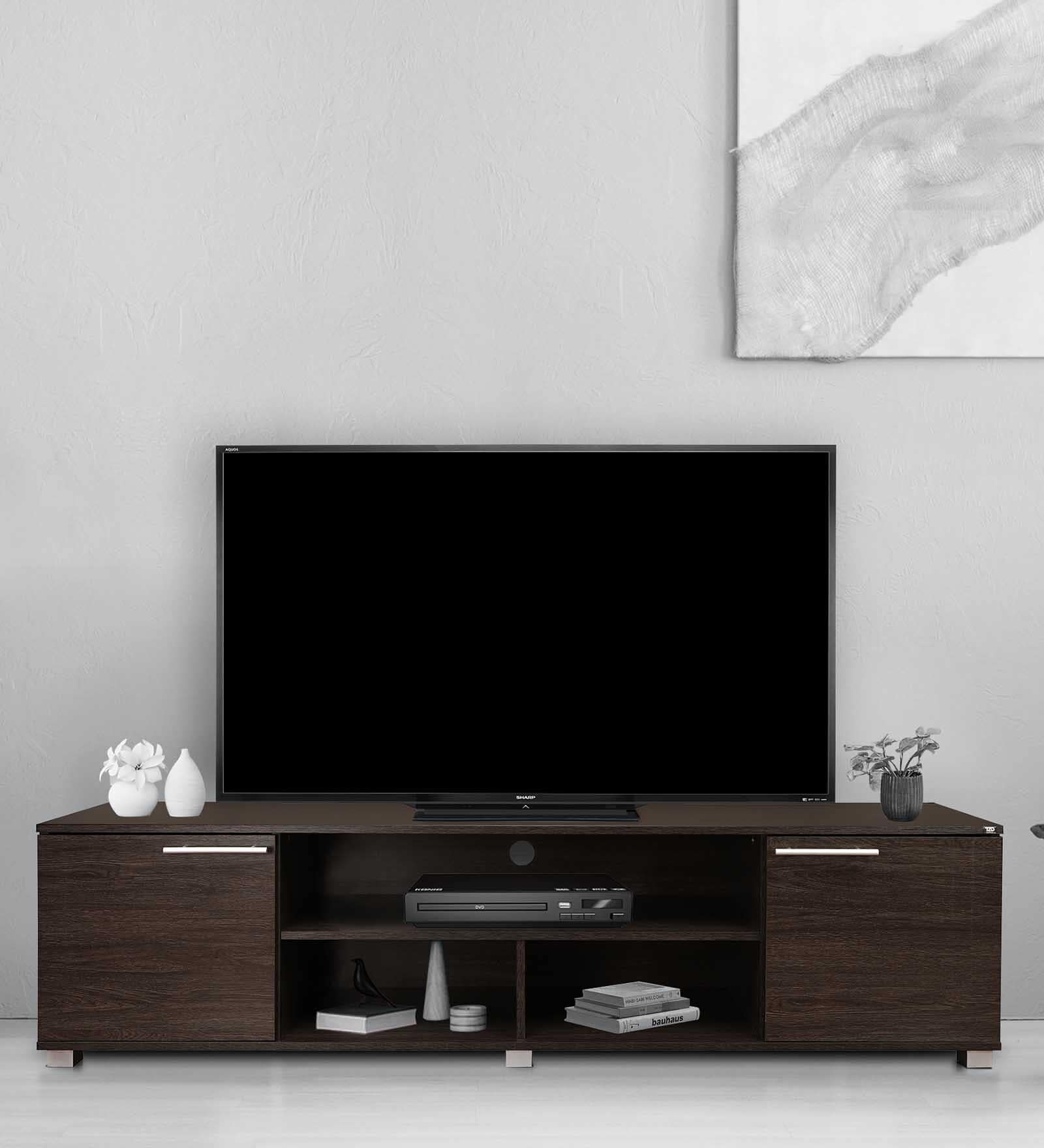 Robust TV Console in Dark Brown Color Robust TV Console in Dark Brown Color