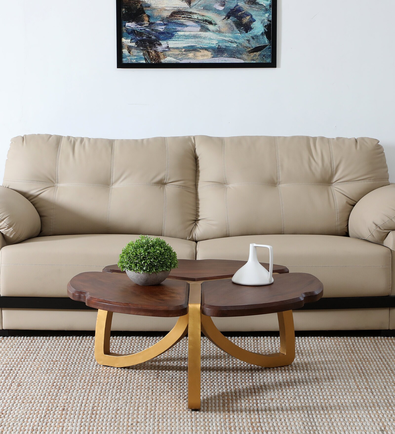 Rochester Acacia Wood Coffee Table In Provincial Teak Finish