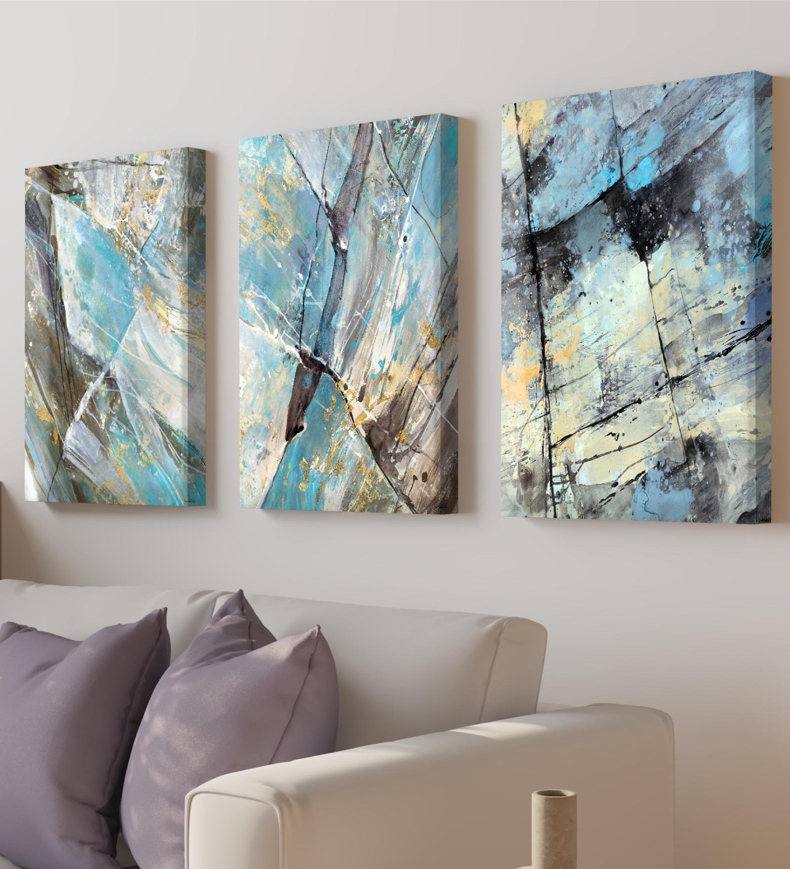 Buy Rock Multicolour Synthetic Wood (set Of 3) Art Panels At 33% Off By 