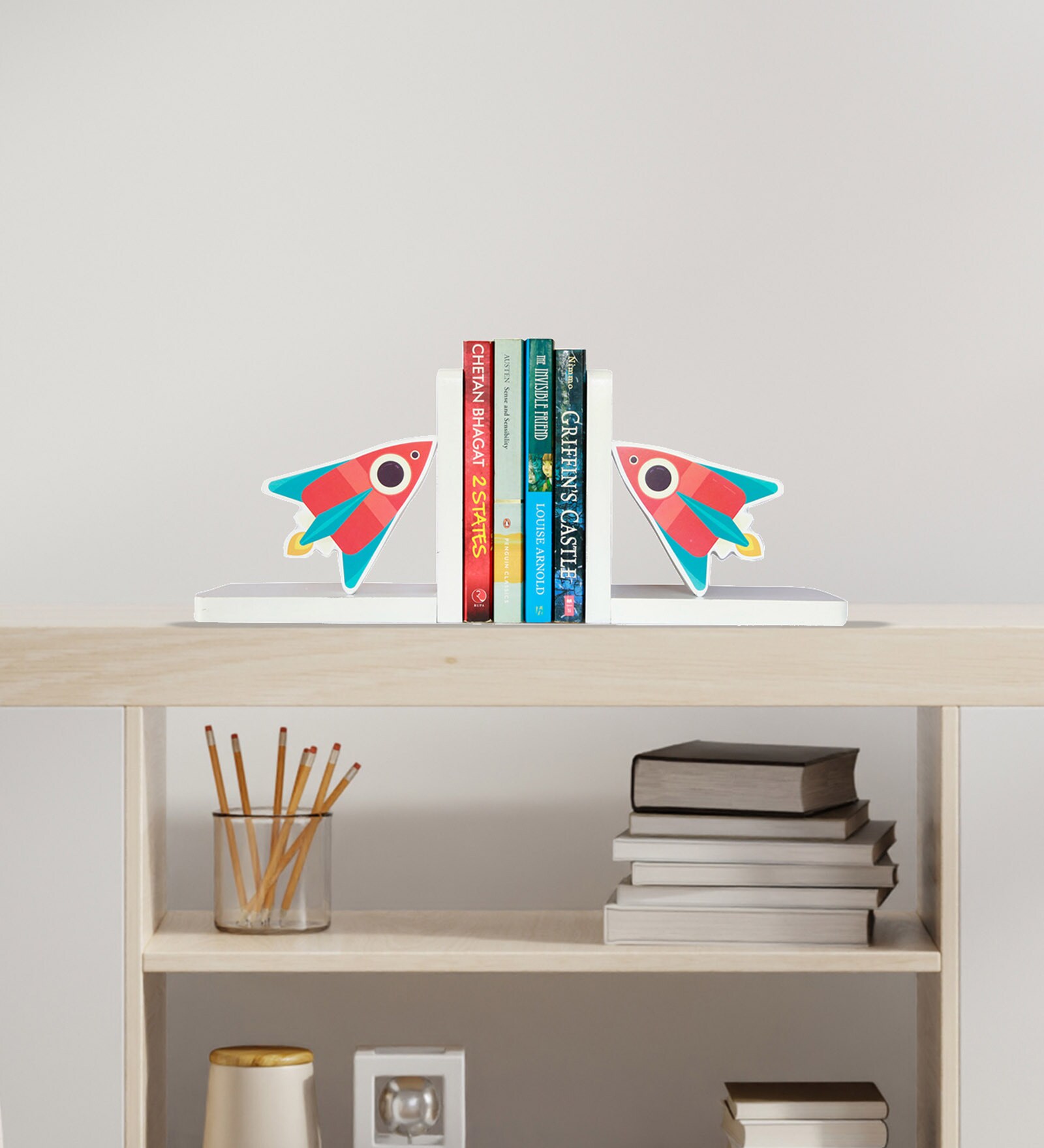 Rocket Bookends