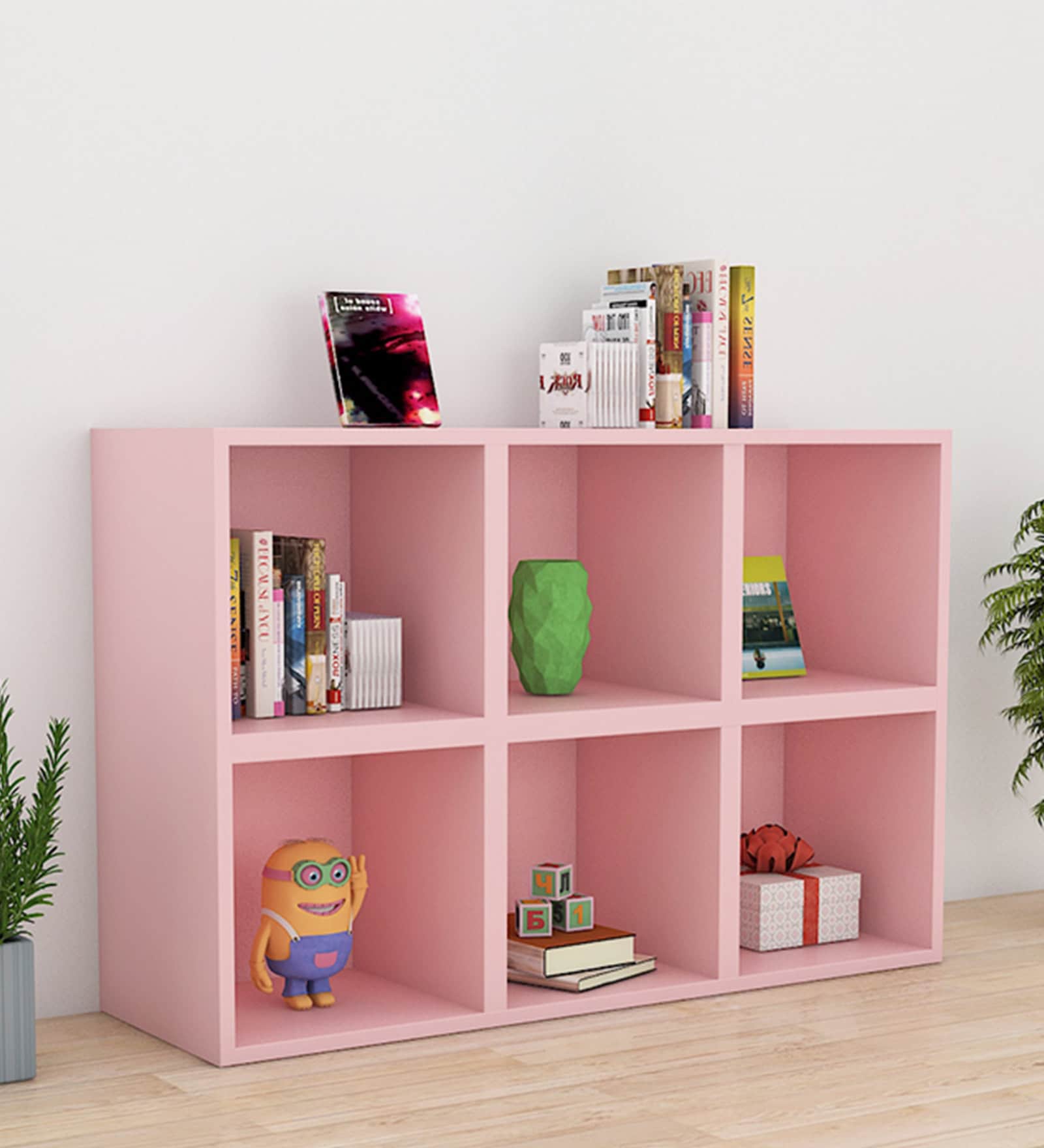 Roller Moller floor shelf in Pink Colour