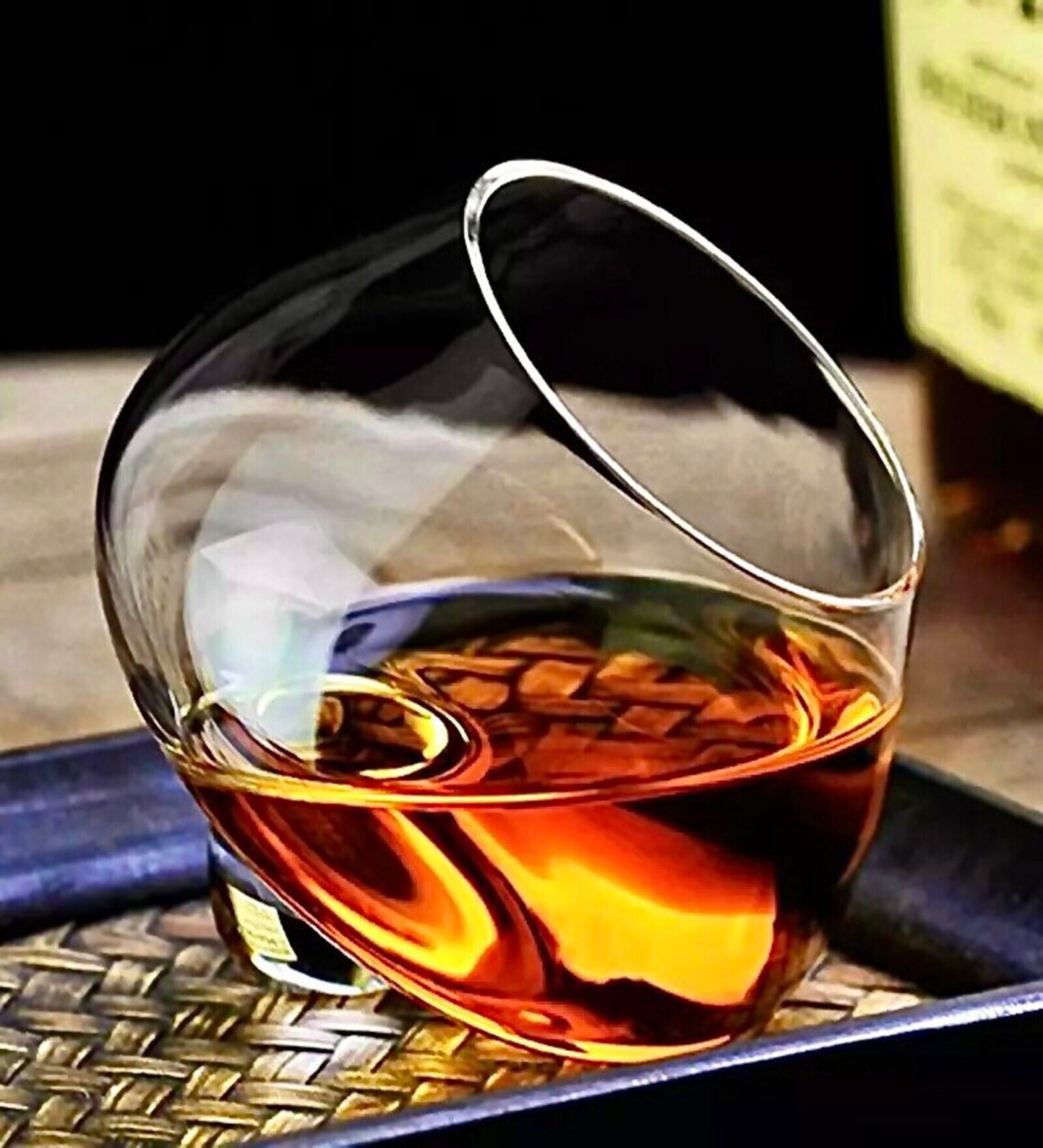 Rolly Polly  1000Ml Borosilicate Glass  Decanters with 2 Glasses