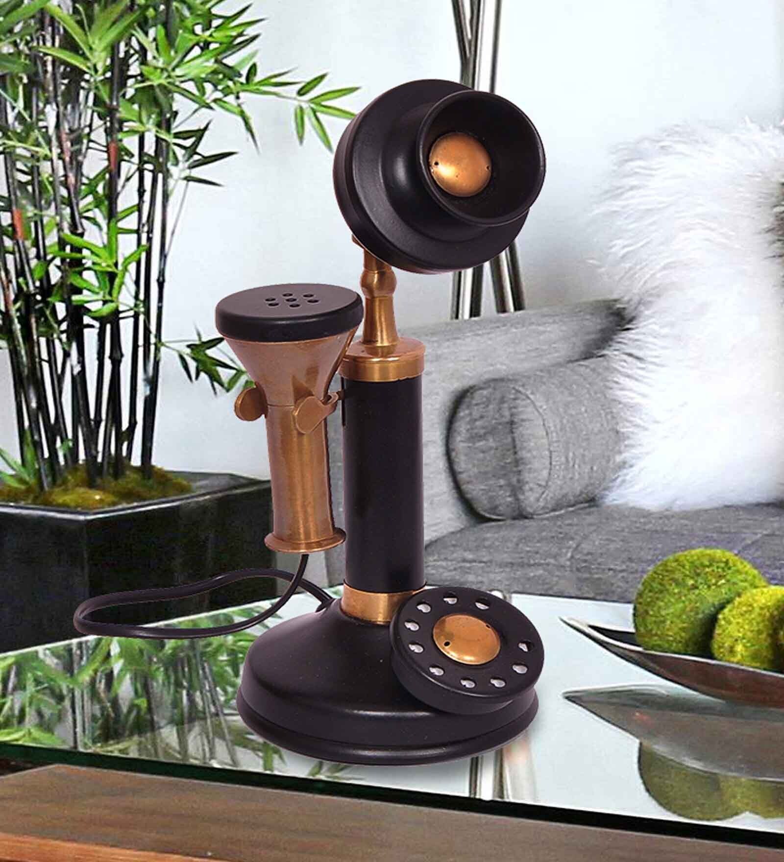 Brass Vintage Telephone Table Decorative Showpiece