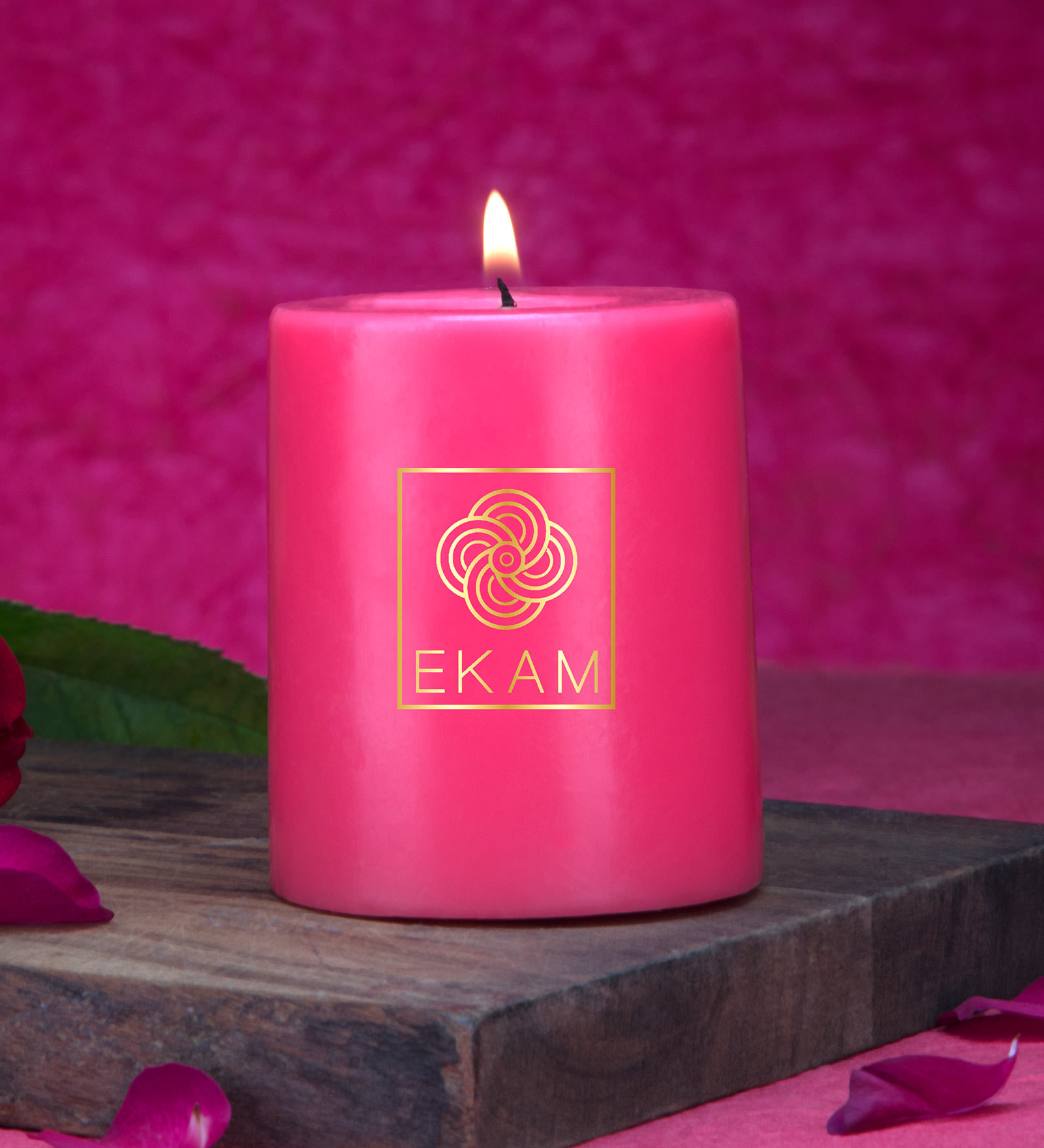 Rose Aroma Set Of 4 Scented Candles