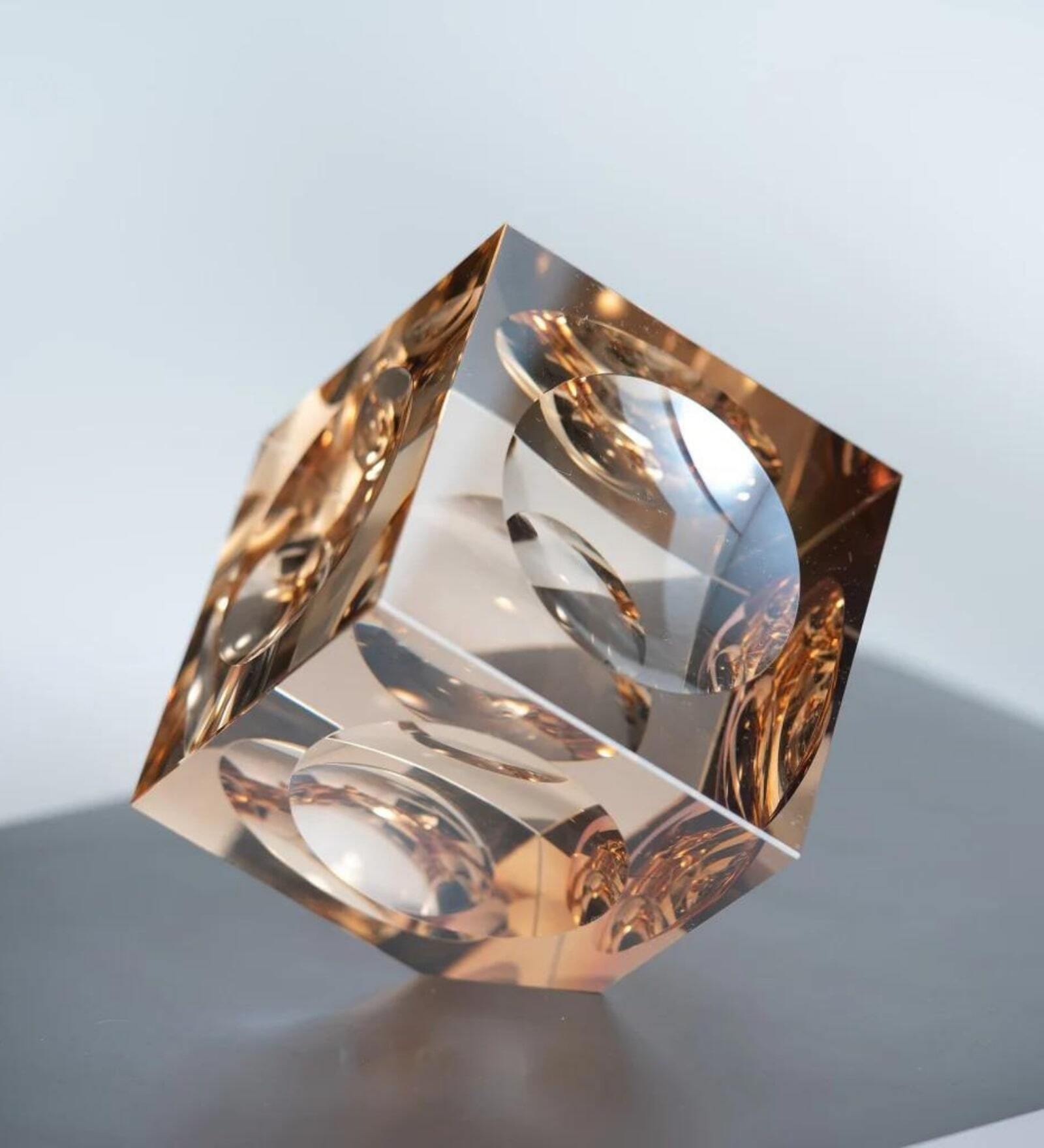 Rose Gold Crystal The Illuminating Jewel Crystal Showpiece