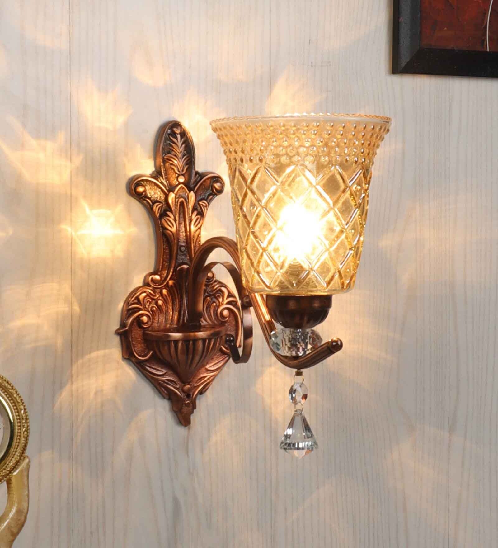 Buy Rose Gold Iron Wall Lights By Eliante By Jainsons Lights at 46 OFF