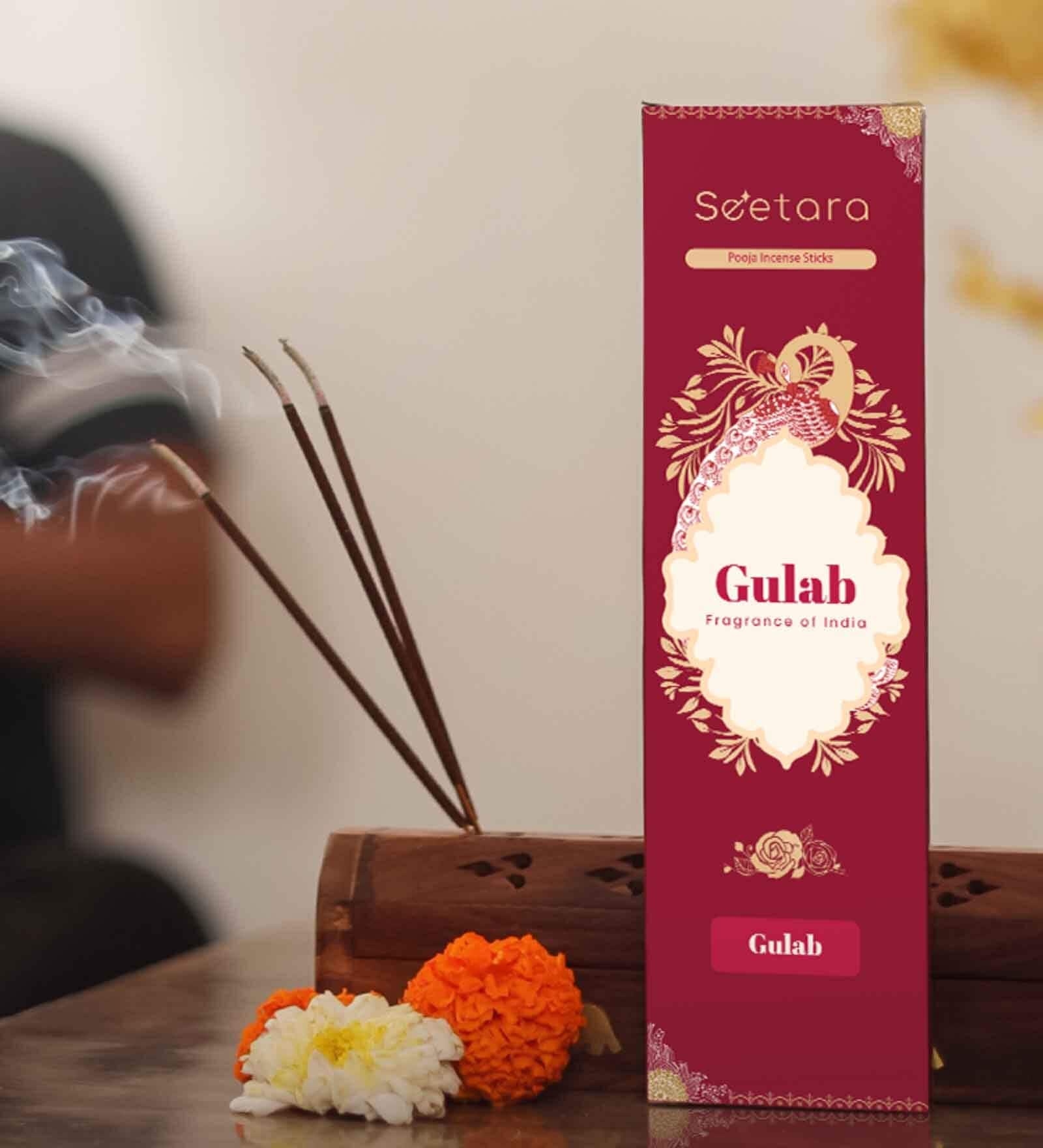Rose Incense Sticks (Pack Of 4)  Pure Love Aroma
