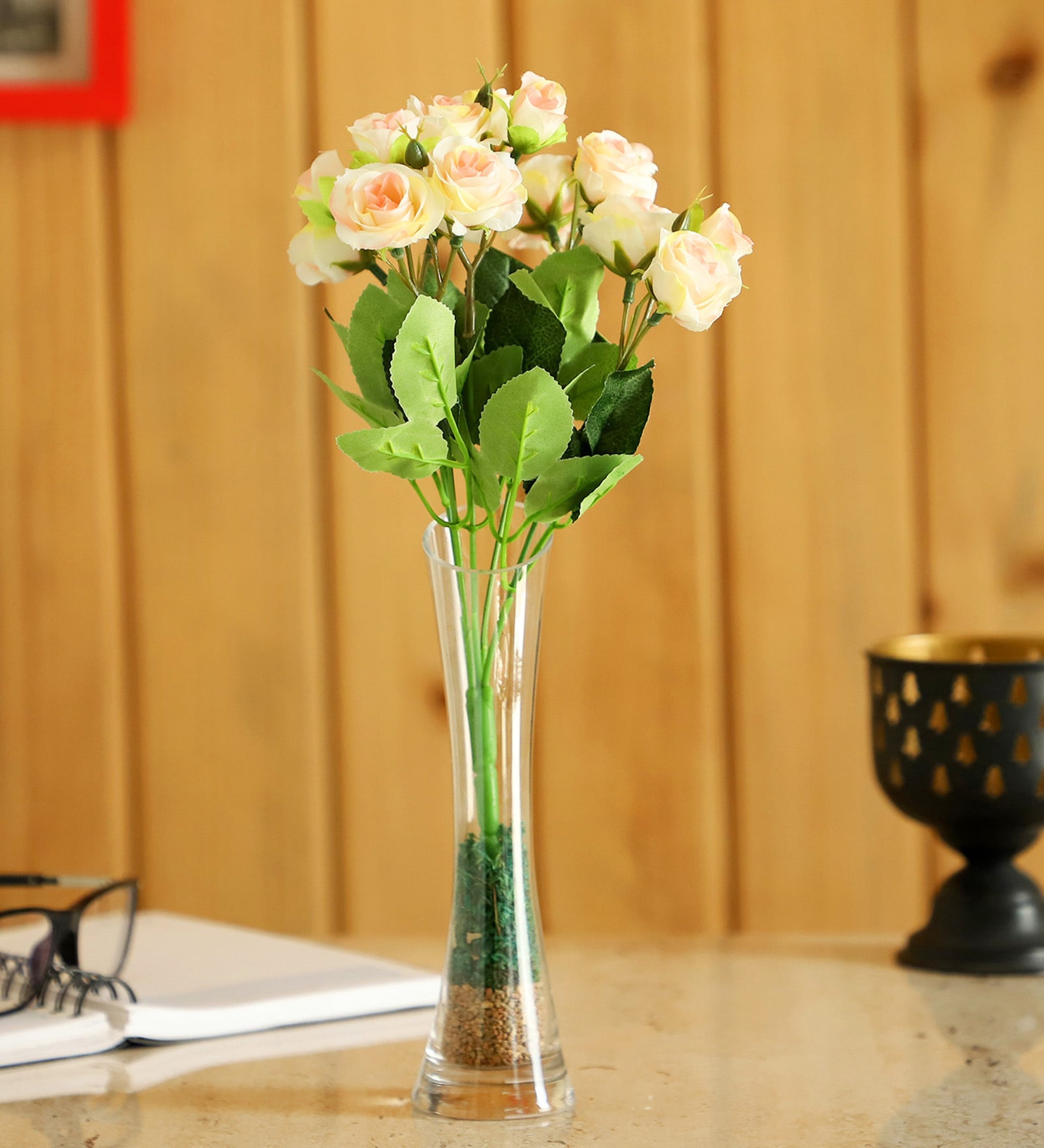 Pink Plastic Flore Artificial Flowers