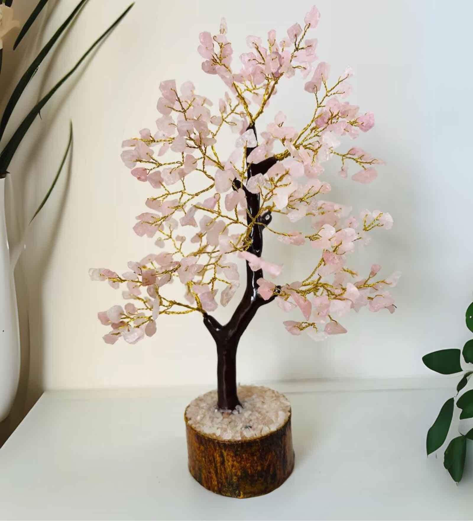 Rose Quartz Crystal Tree