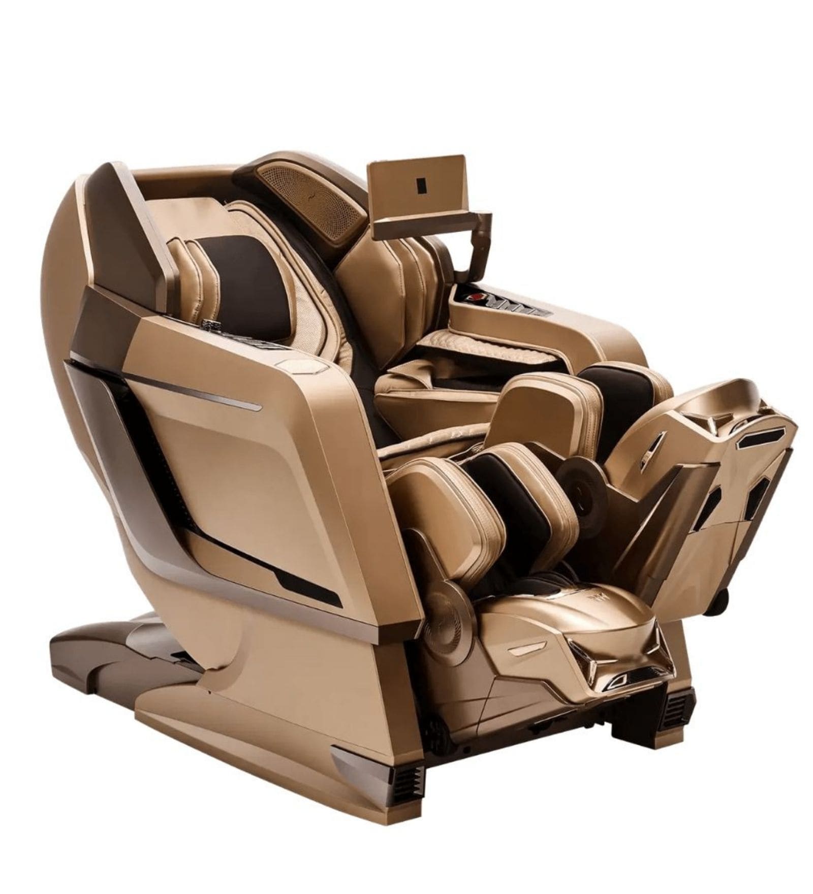 Rotai R VELOR Leather Premium Massage Chair in Gold Colour