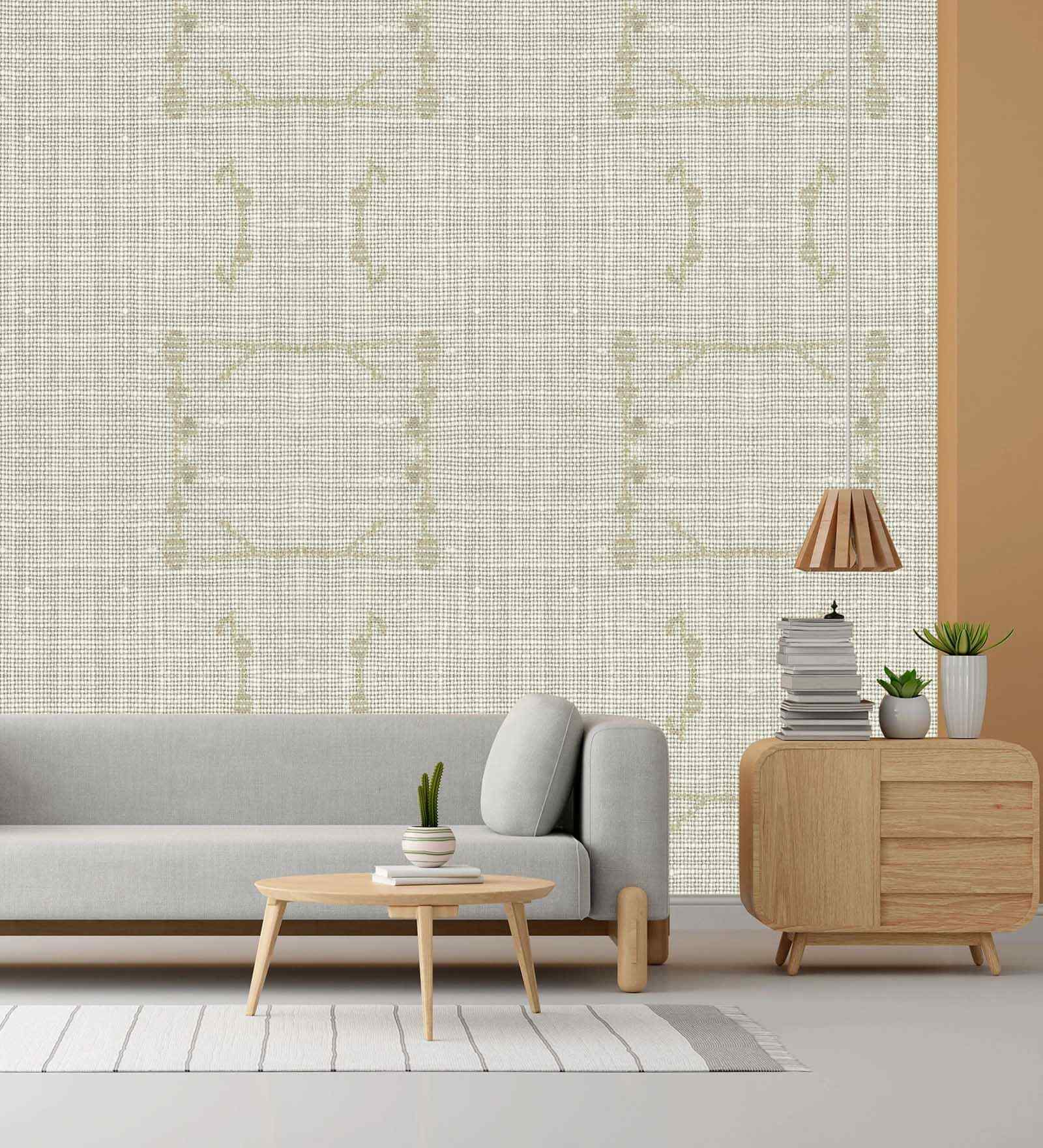 Rotunda White Design Subtle Elegance Modern Style Wallpaper