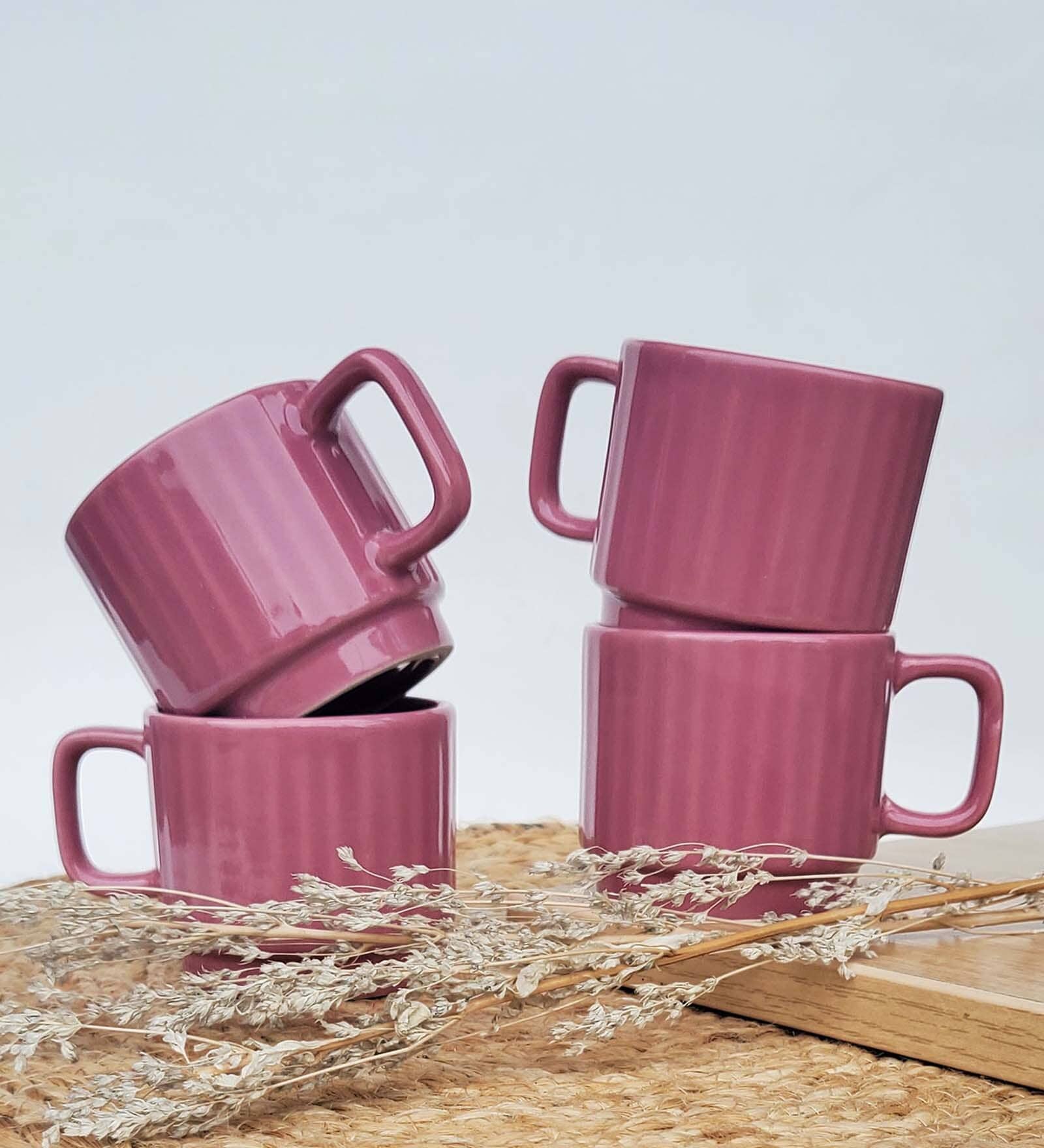 Rouge 200ml Pink Ceramic (Set of 2) Coffee Mug