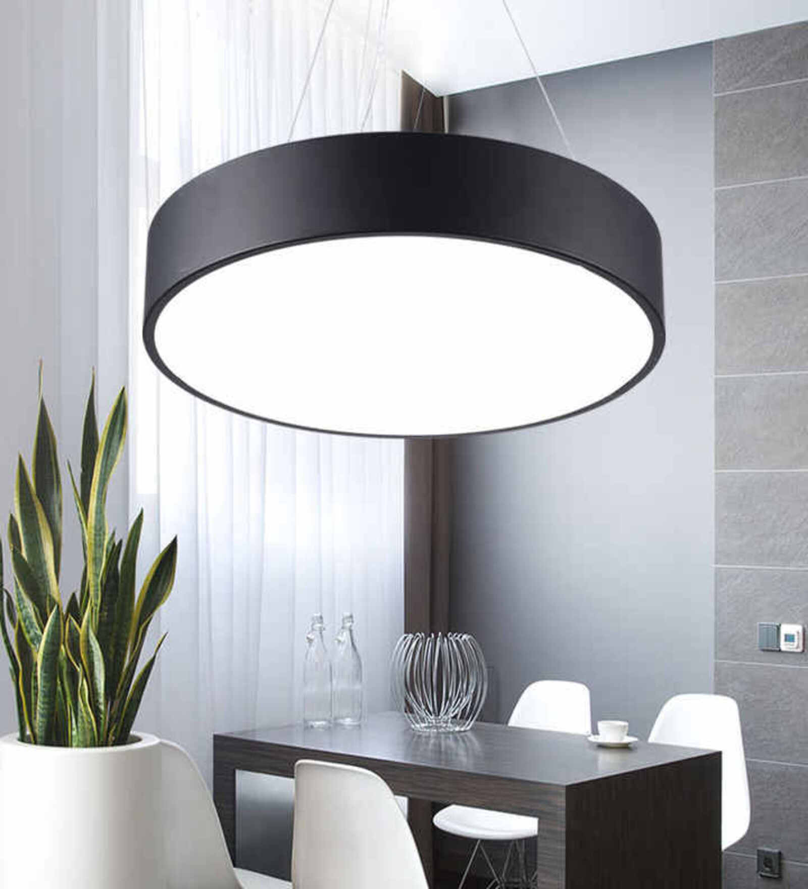 Round 48W LED Ceiling Light Office & Gym Lighting 3 Color Modes