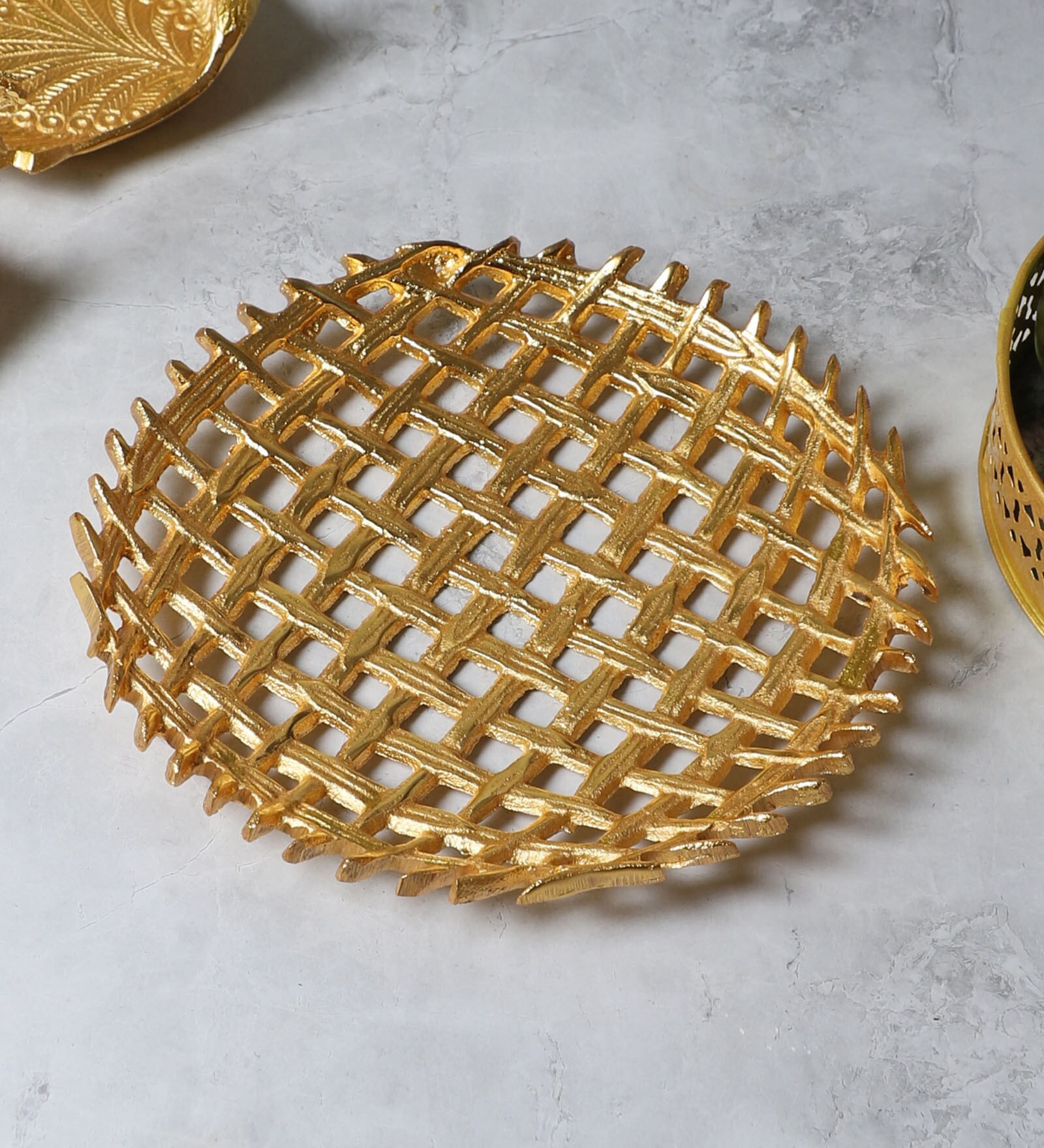 Round Aluminium Serving Tray