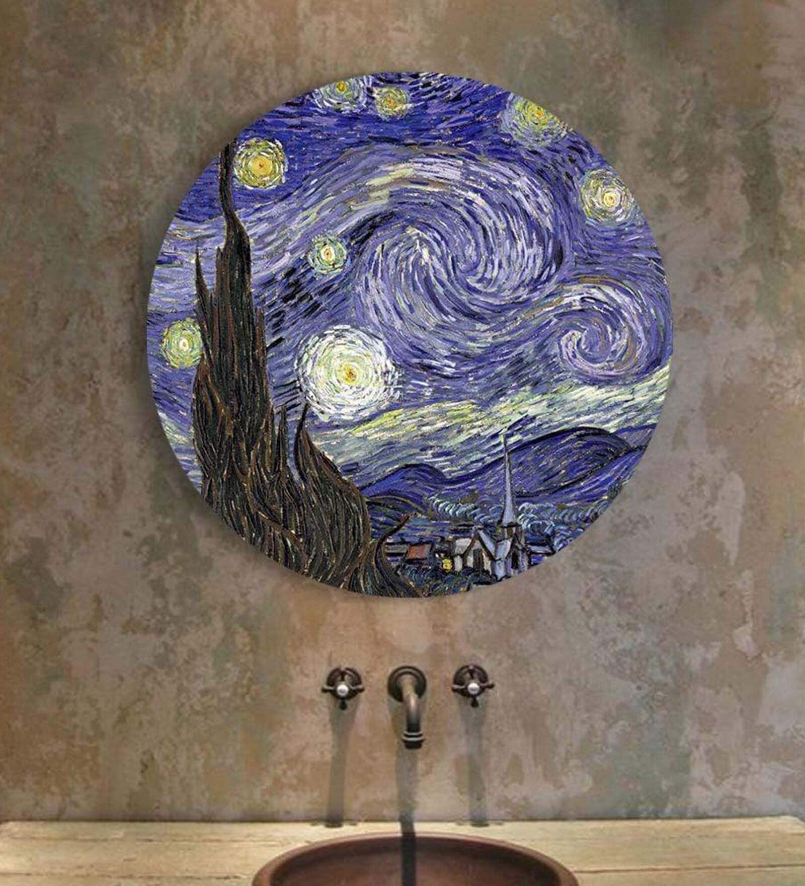 Round Blue The Starry Night
