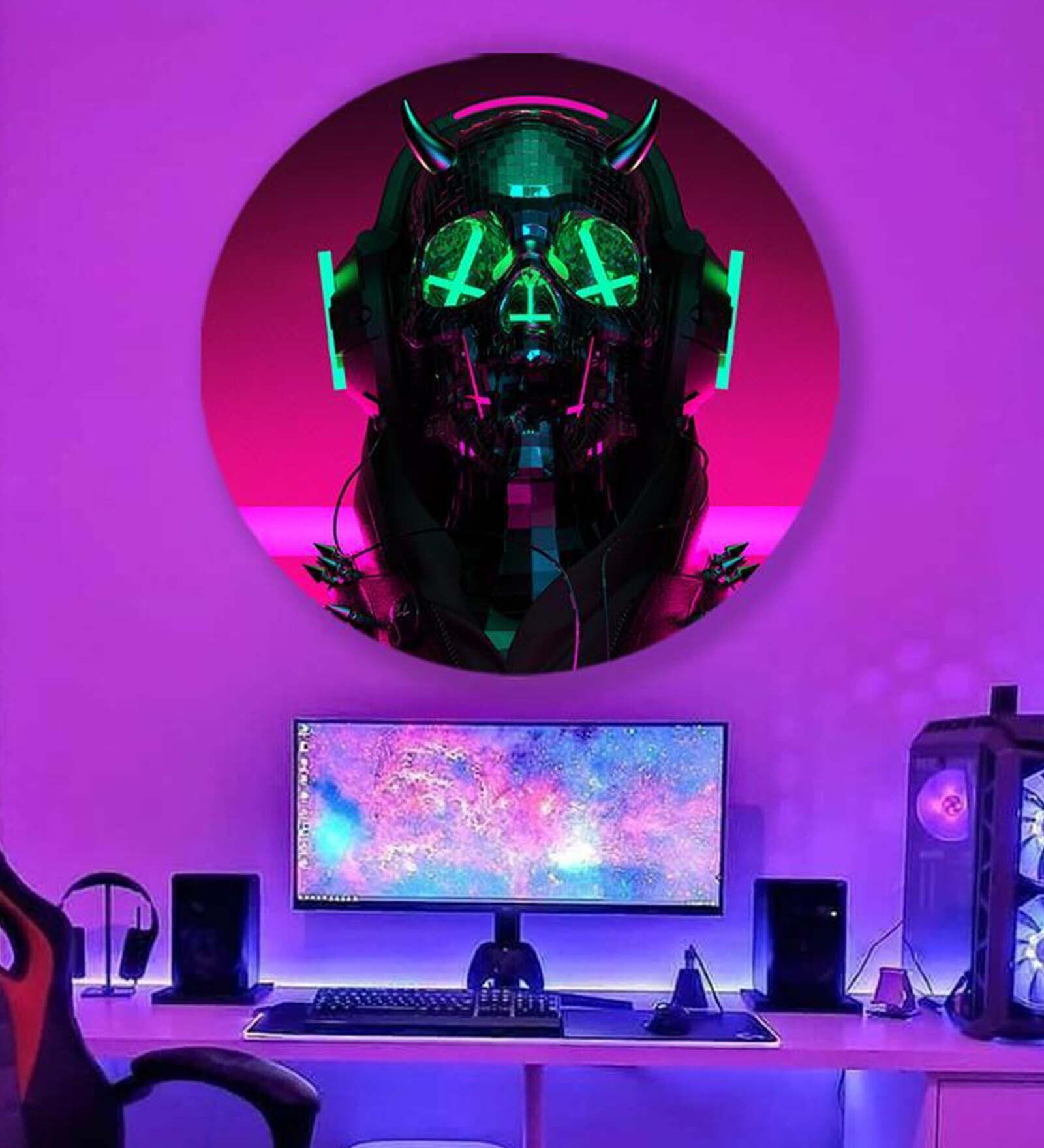 Round Blue True Pop Art Party Canvas Art Print