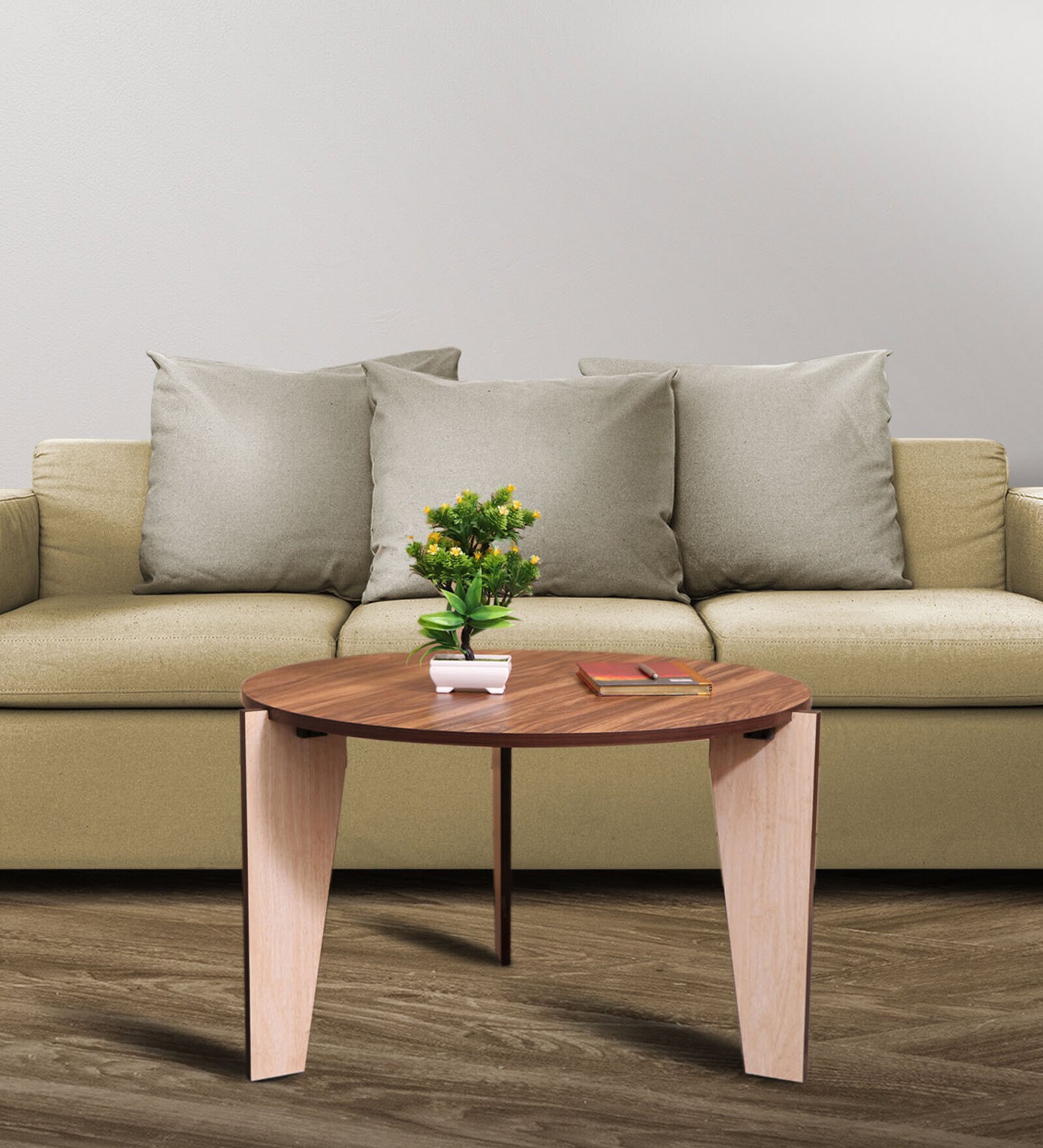 Buy Round Coffee Table in White Birch Finish at 100 OFF by Unique