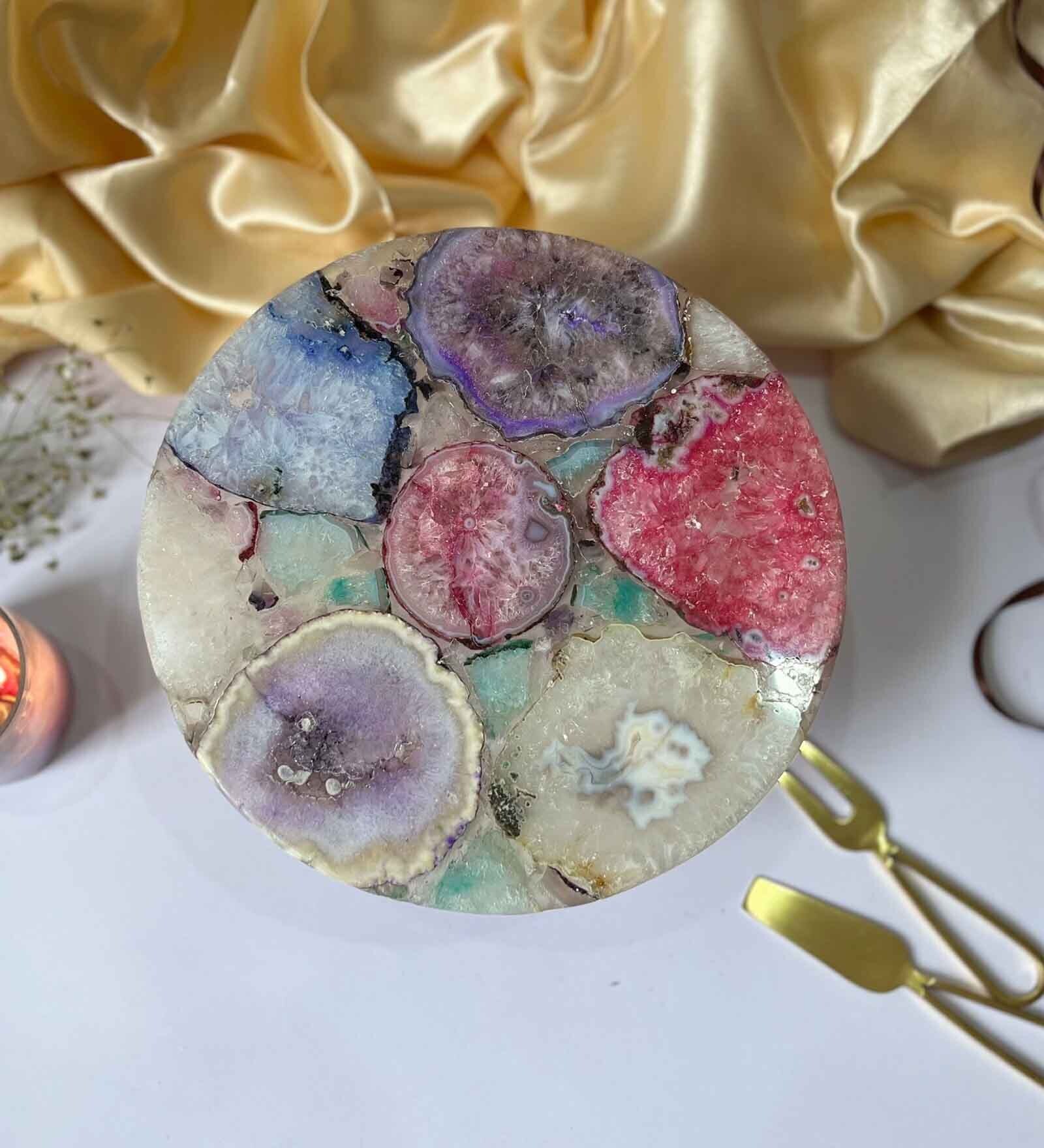Multicolour Stone Cake Stand