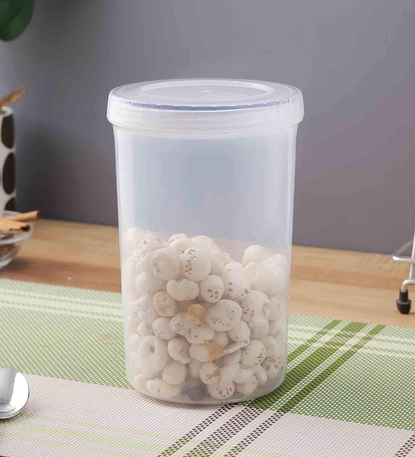 Round Twist Series 1.3 Litres Transparent Plastic Food Storage Container