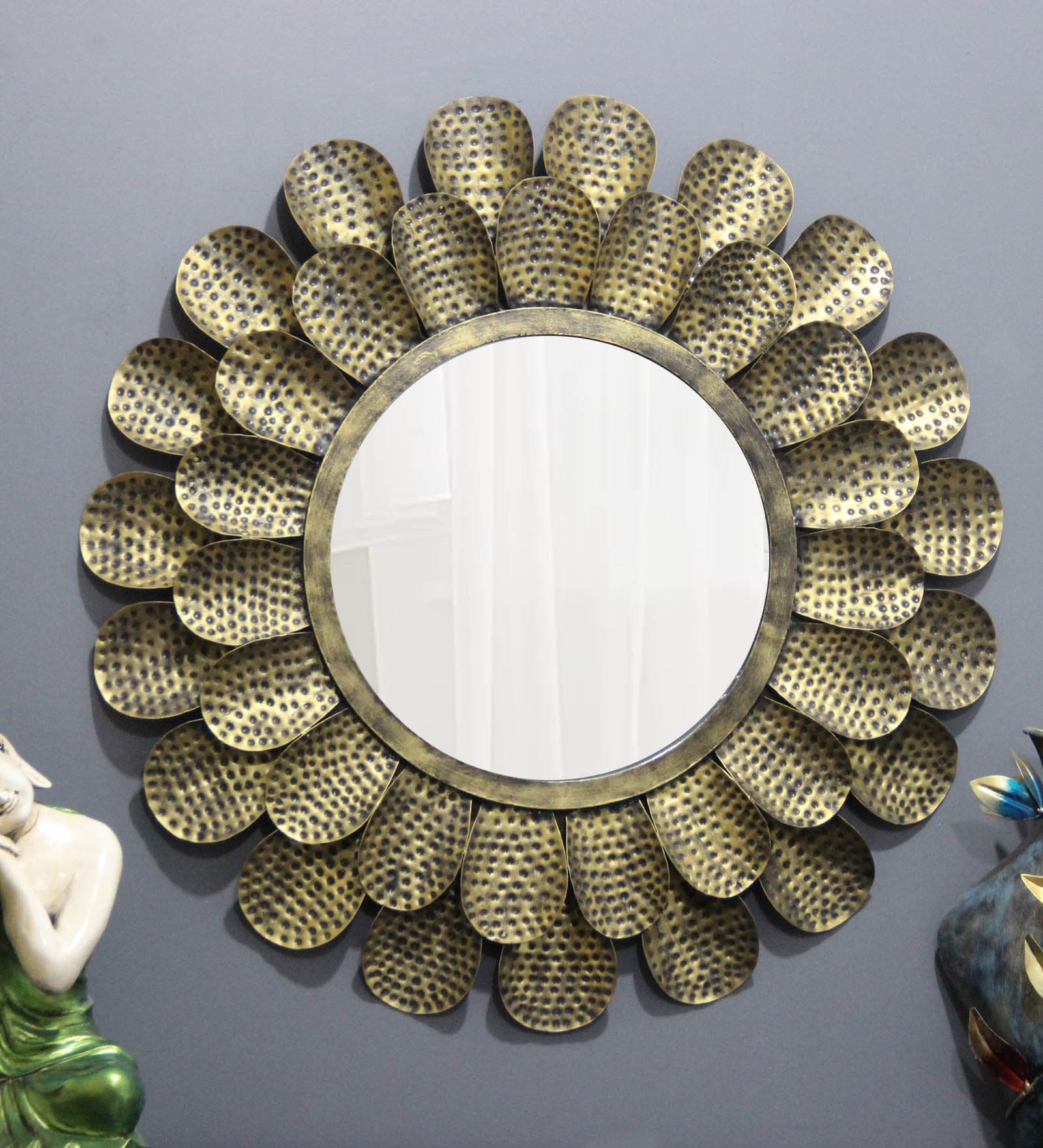Gold Metal Decorative Mirror