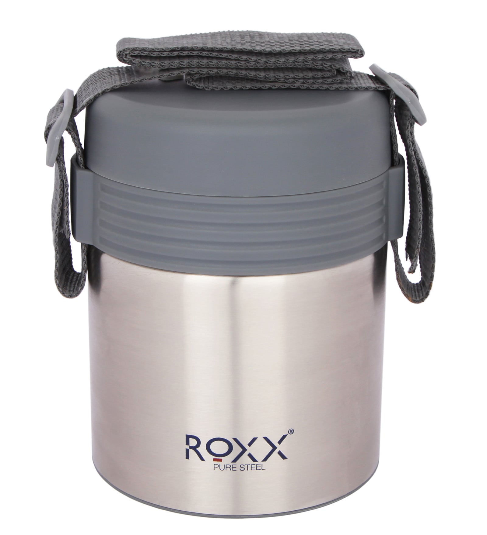 Buy ROXX Silver Stainless Steel 1.1 L Vacuum Lunch Box Online - Lunch ...