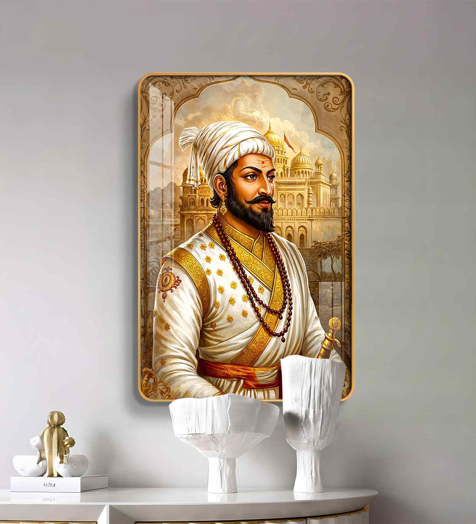 Royal Legacy of Chhatrapati Shivaji Maharaj MDF Wood Acrylic Wall Art