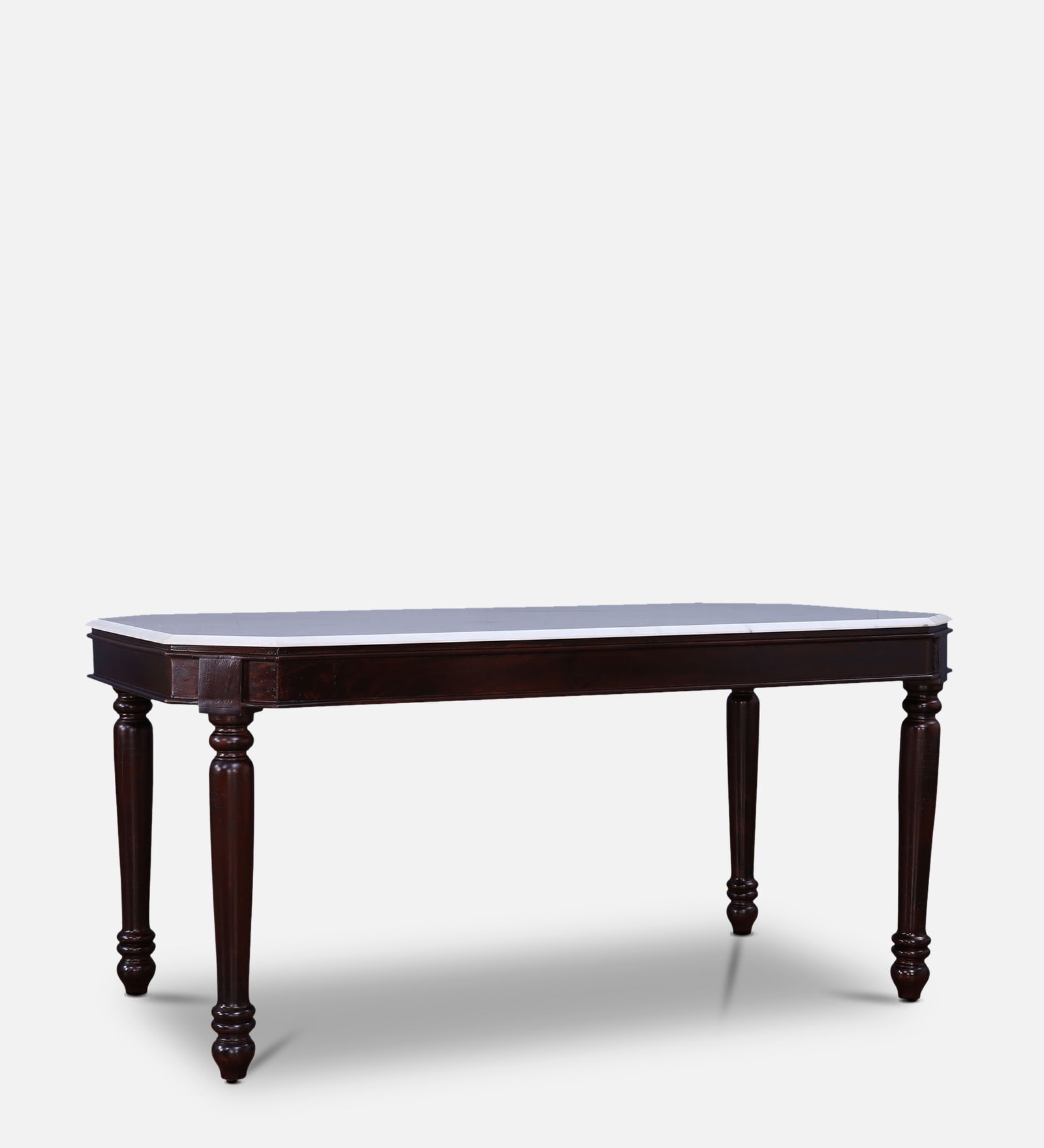 Buy Royal Marble Top 6 Seater Dining Table in Dark Walnut Colour at 66 OFF by HomeTown Pepperfry