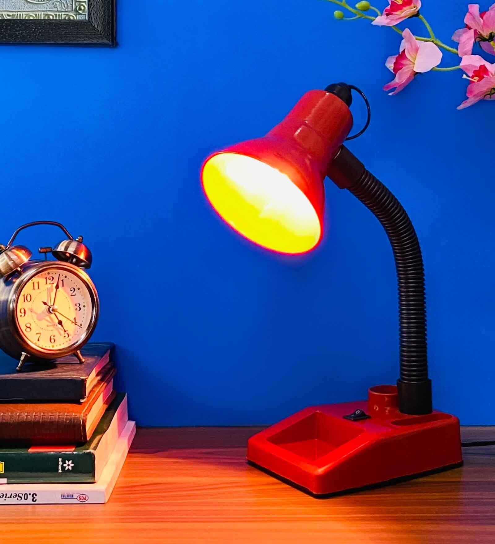 Royal Red Study Lamp