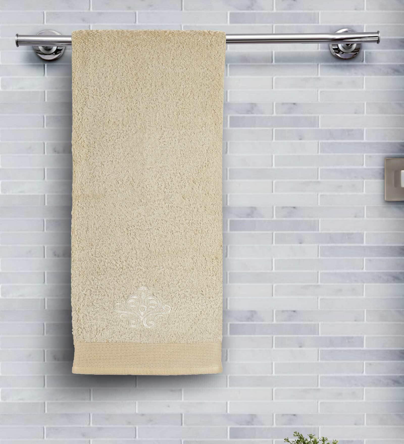 Buy Brown Solid 550 GSM 100 Cotton Bath Towel by Maspar at 26 OFF by
