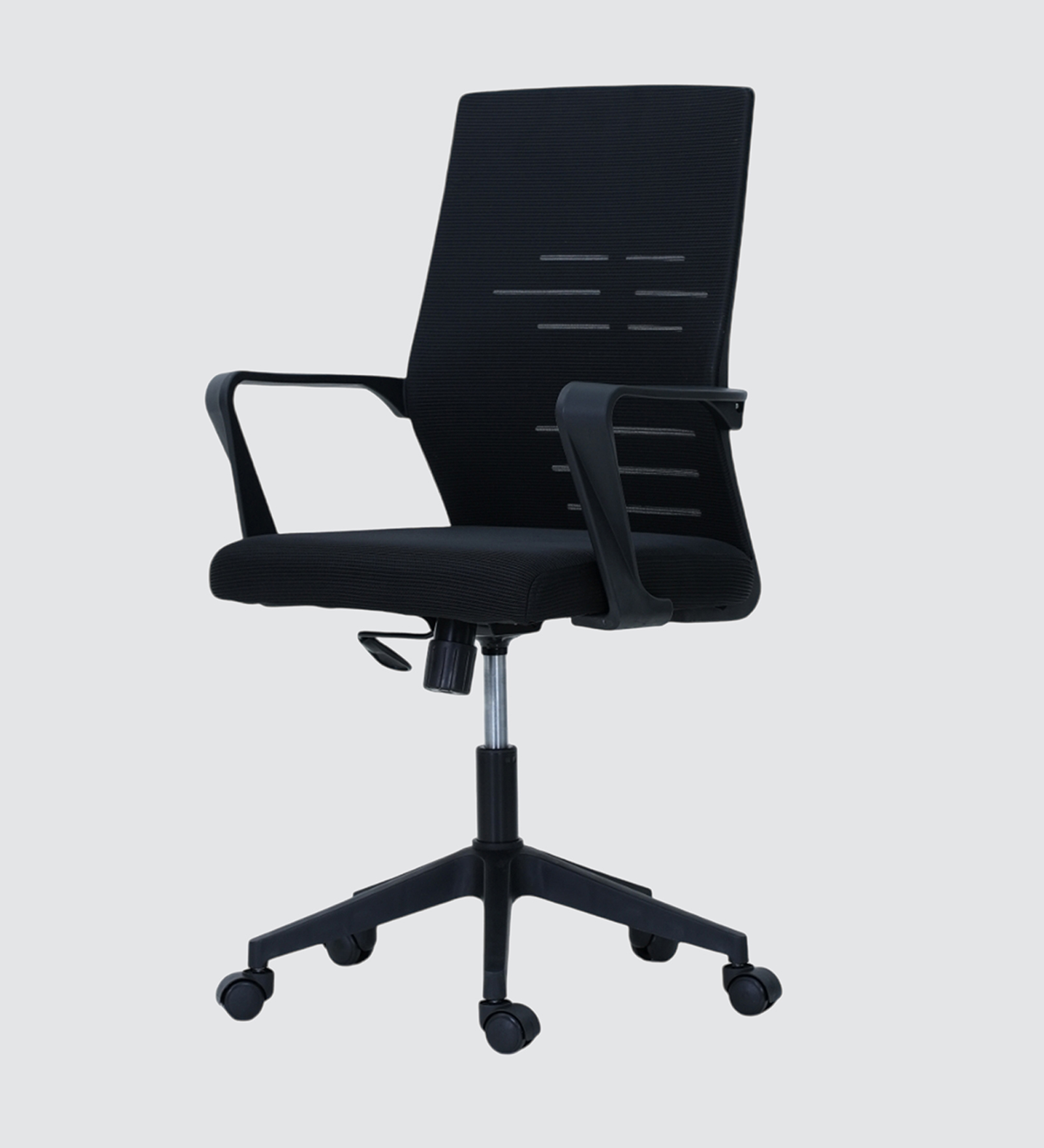 Ebony Breathable Mesh Ergonomic Chair in Black Colour