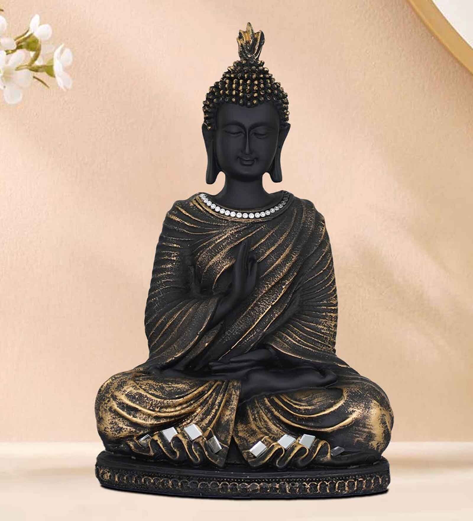 Blessing Buddha Polyresin Hand Crafted
