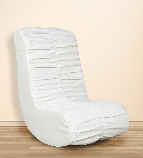 Buy Daisy Rocking Chair In White Colour By Parin Online