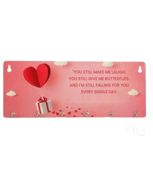Romantic Quote Valentine Day Decorative Key Holder-image-3