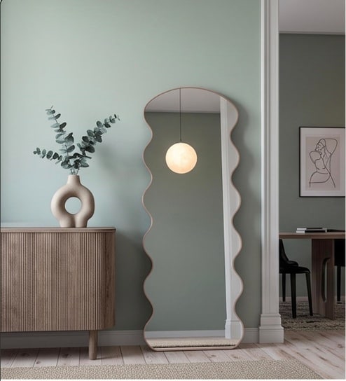 Rose Gold Meander Floor Mirror (160 x 60) CM