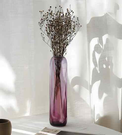 Rose Grandeur Tall Glass Vase L