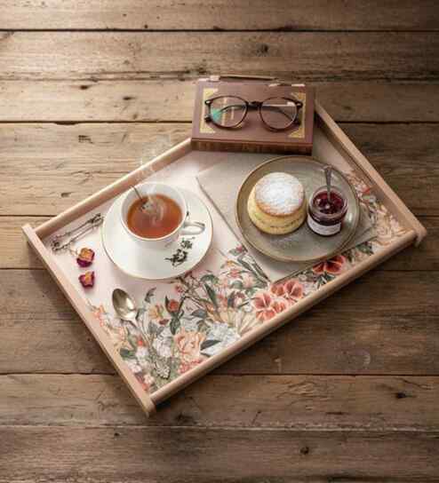 Rosemary Wooden Rectangle Tray-Large
