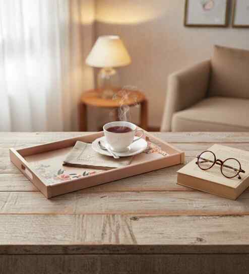 Rosemary Wooden Rectangle Tray-Medium