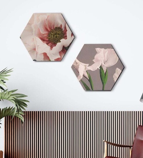 Round Multicolour Bloom Your Way Canvas Set Of 2 Art Print By The Artment