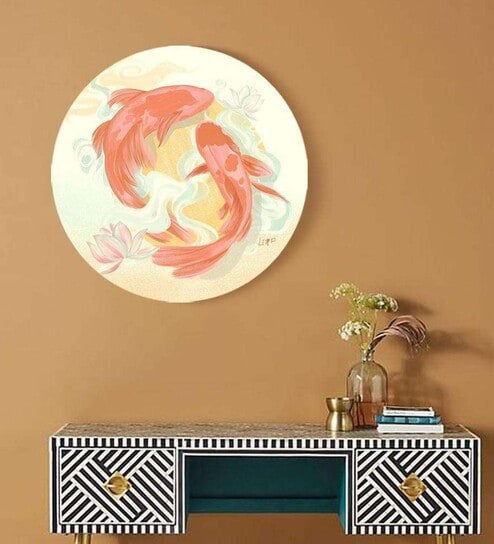 Nobleistic Creation Multicolour Canvas Framed Wall Plates