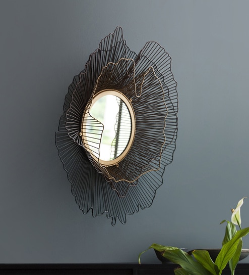 Black Iron Imperial Decorative Mirror