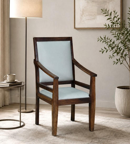 Rovigo Sheesham Wood Arm Chair in Provincial Teak Finish