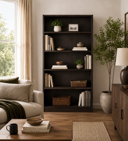 Royal Haven Grand Edition Book Shelf In Flowery Wenge Finish