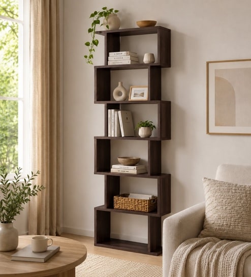 Royal Haven Grand Edition Book Shelf In Flowery Wenge Finish