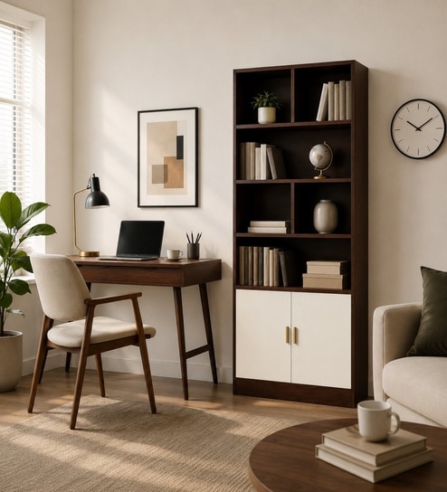 Royal Haven Grand Edition Book Shelf In Flowery Wenge Finish