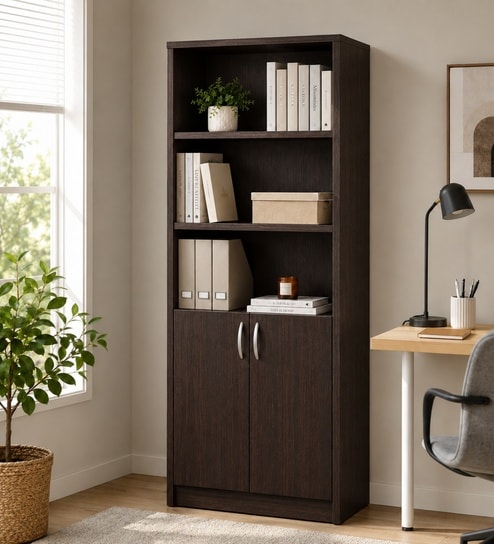 Royal Haven Grand Edition Book Shelf In Flowery Wenge Finish