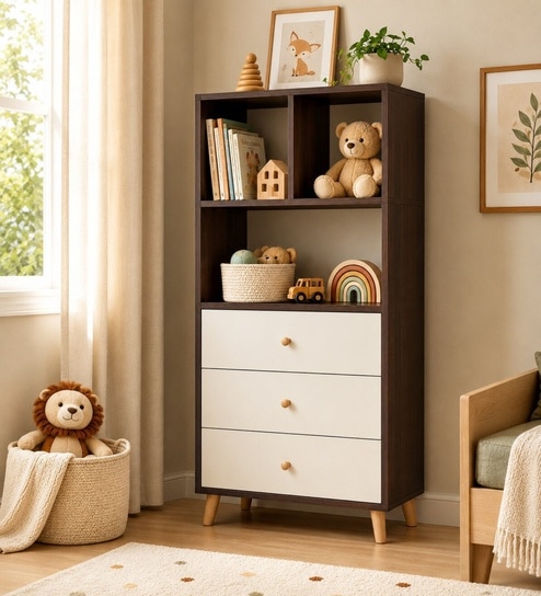 Royal Haven Grand Edition Book Shelf In Flowery Wenge Finish